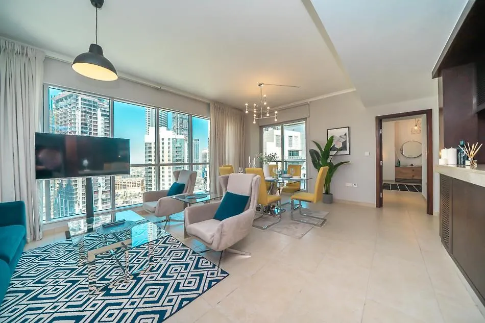 Durrani Homes - Residences Lux Two Bedroom With Burj Khalifa Fountain View Dubaj Apartmán